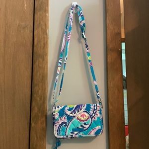 Vera Bradley phone holder wallet with crossbody strap